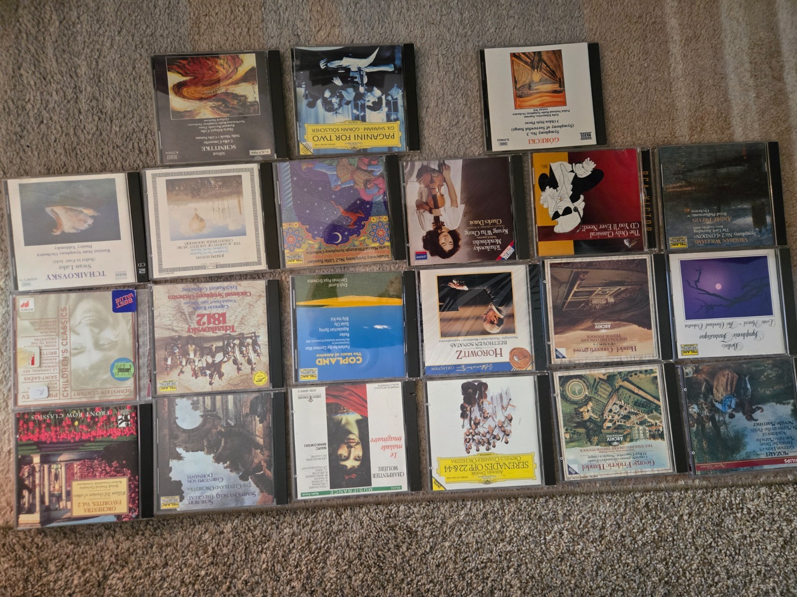 Lot of 21 rare CLASSICAL Music CDs- great artists & composers- Tested