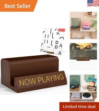 Now Playing Vinyl Record Stand - Elegant Handcrafted Wooden Display, 4x2.5x5 picture