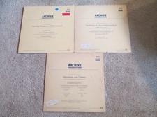 LOT of (9) Vintage German Archive, DGG, Telefunken Classical Vinyl Albums picture