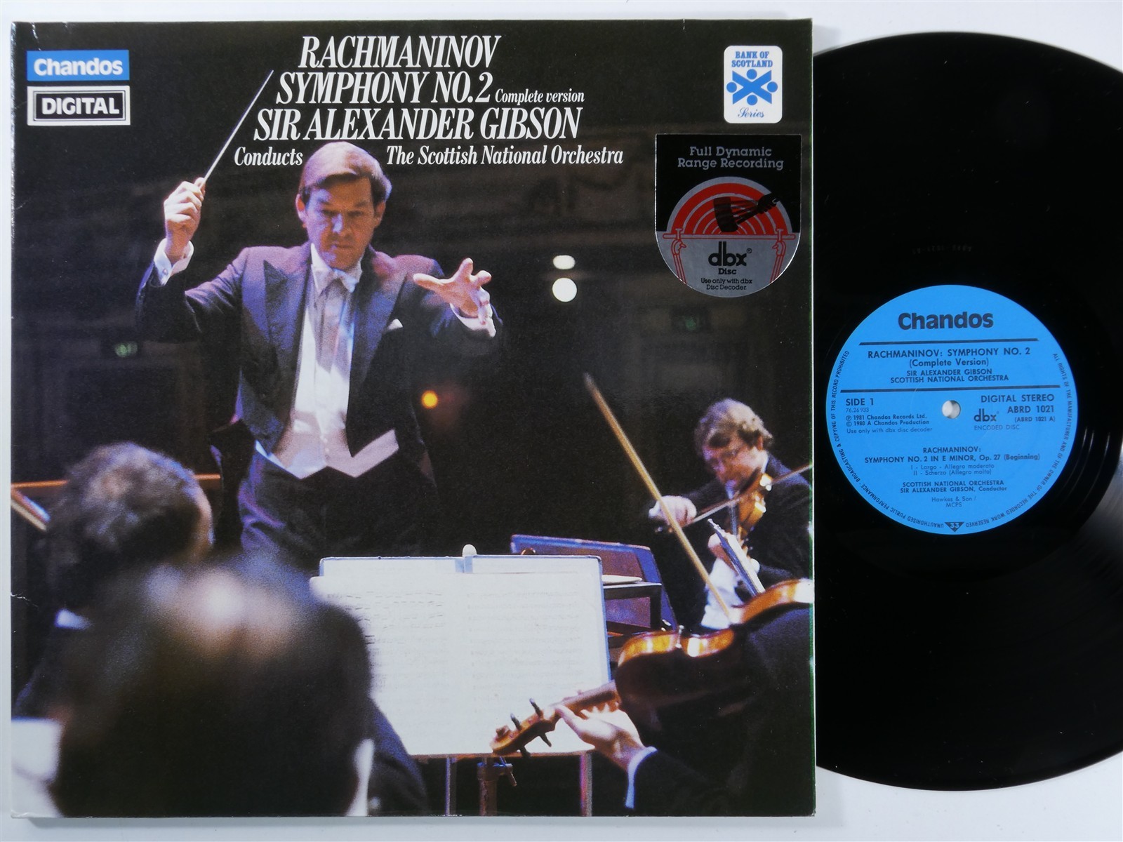 RACHMANINOV Symphony No. 2 ALEXANDER GIBSON - CHANDOS LP NM digital C201