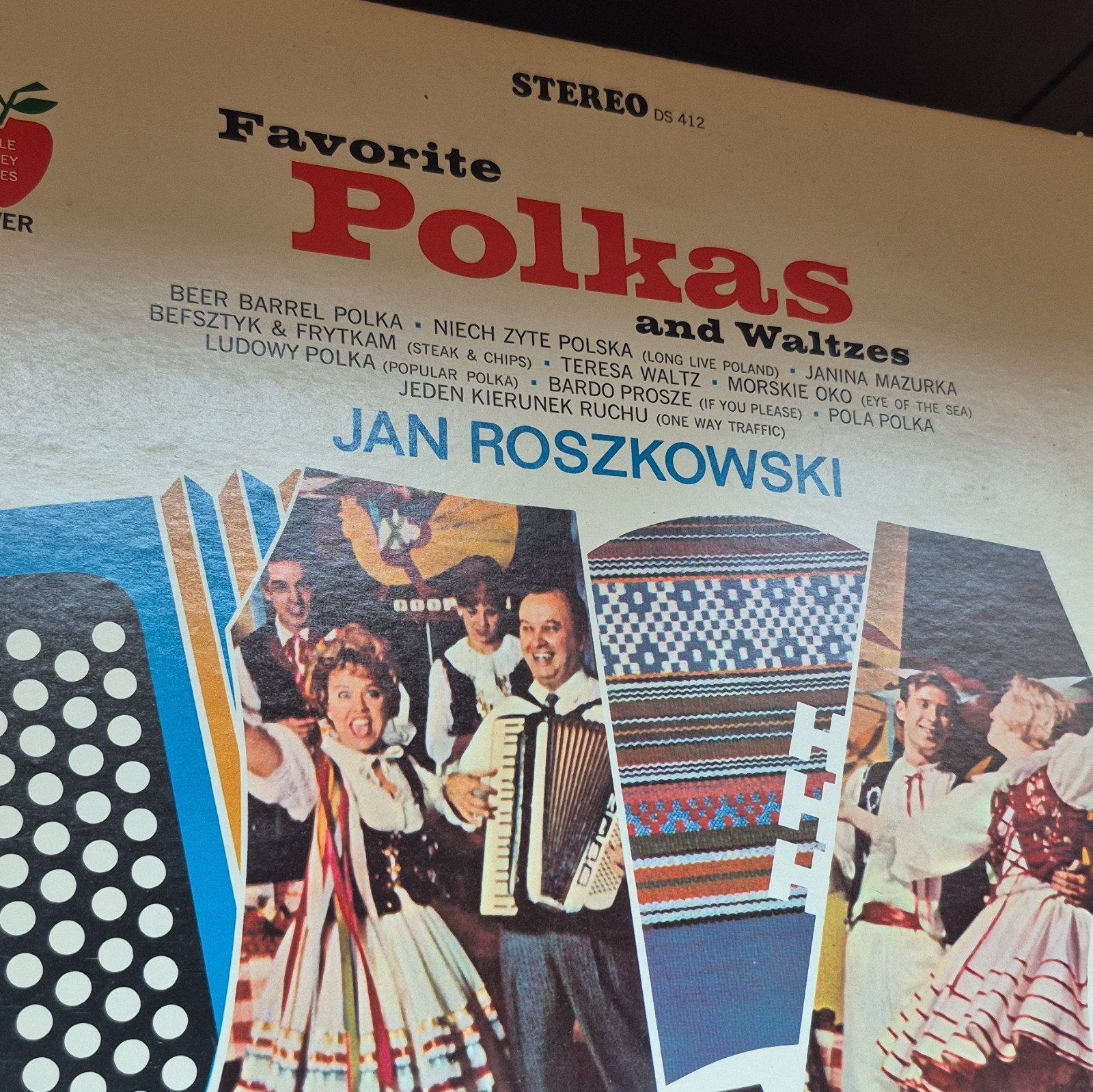 Jan Roszkowski Favorite Polkas and Waltzes Polka Stereo Vinyl LP DS 412