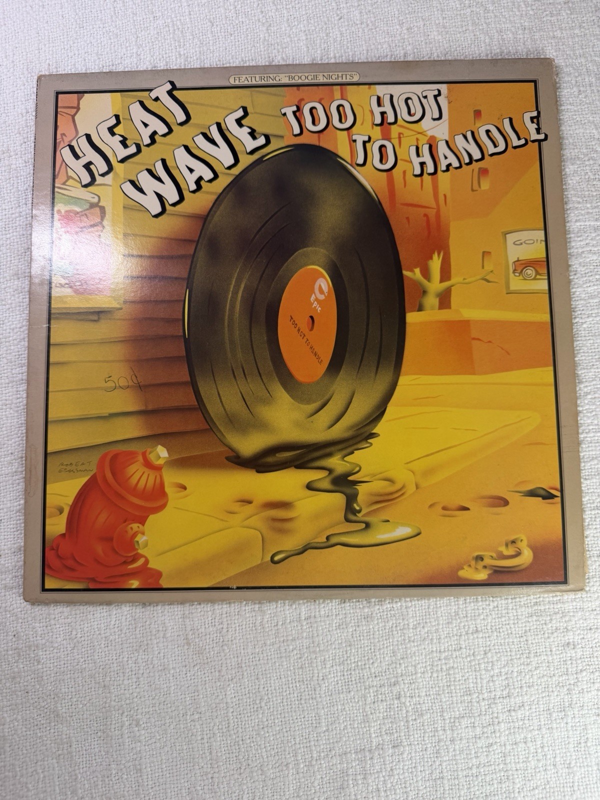 Heatwave Too Hot to Handle LP 1977 Epic PE 34761 STERLING Boogie Nights V2
