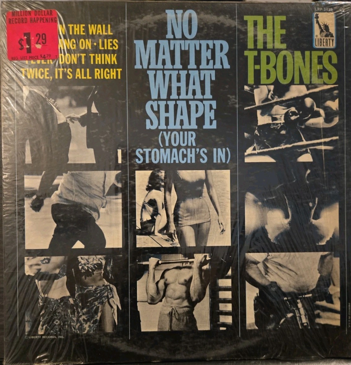 The T-Bones - No Matter What Shape LP Record 1966 Liberty Rock 33 RPM