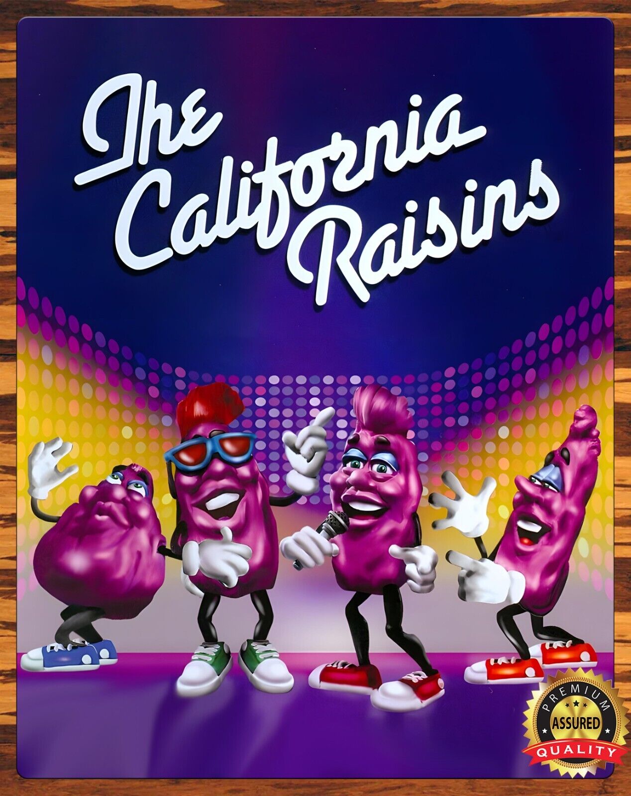 The California Raisins - Restored - Metal Sign 11 x 14