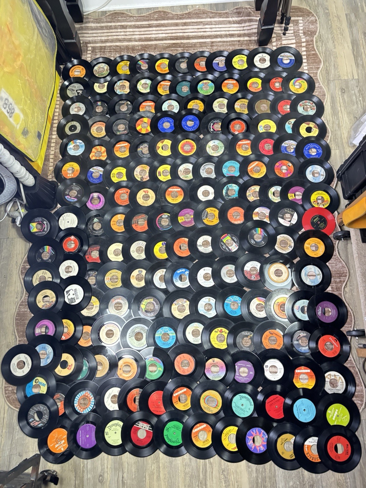 Large 174 Lot of 45 RPM Records 7