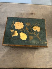 Vintage Italian Inlaid Stone Music Box picture