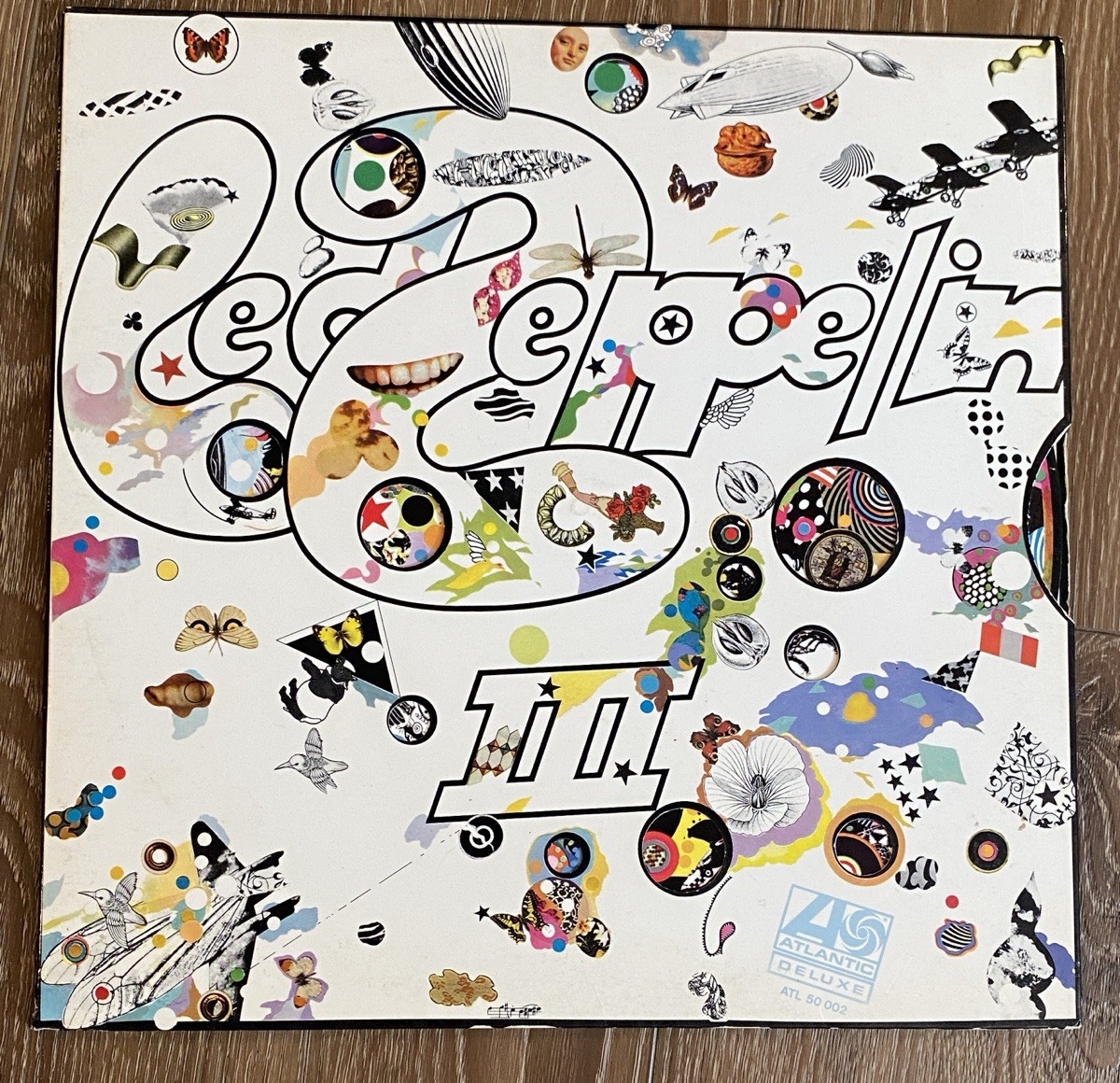 LED ZEPPELIN III 1970\'S German Pressing Gatefold w/ Working Wheel ATL 50002 VG
