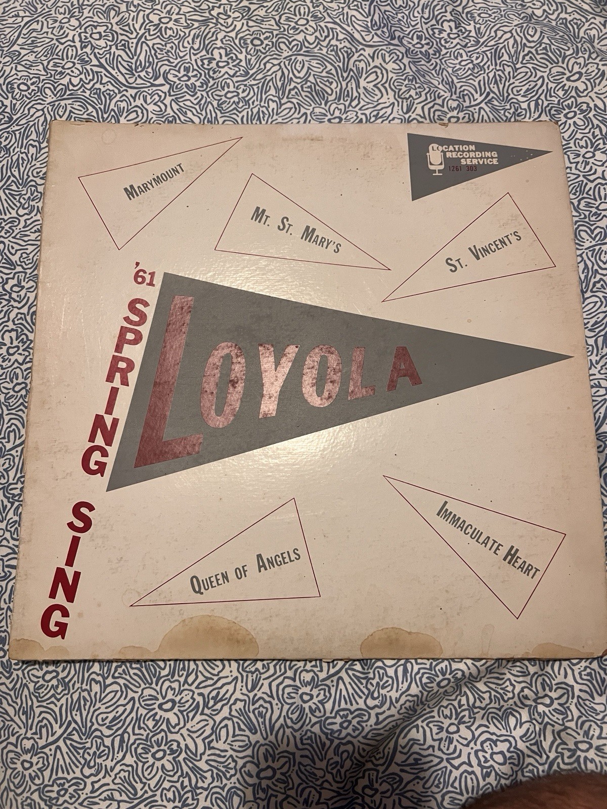 Rare 1961 Loyal University Los Angeles Spring Sing Private Press Lp LMU GLEE CLU