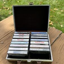 Vintage Savoy Brown Vinyl 16 Cassette Tape Holder travel case BILLY JOEL & MORE picture