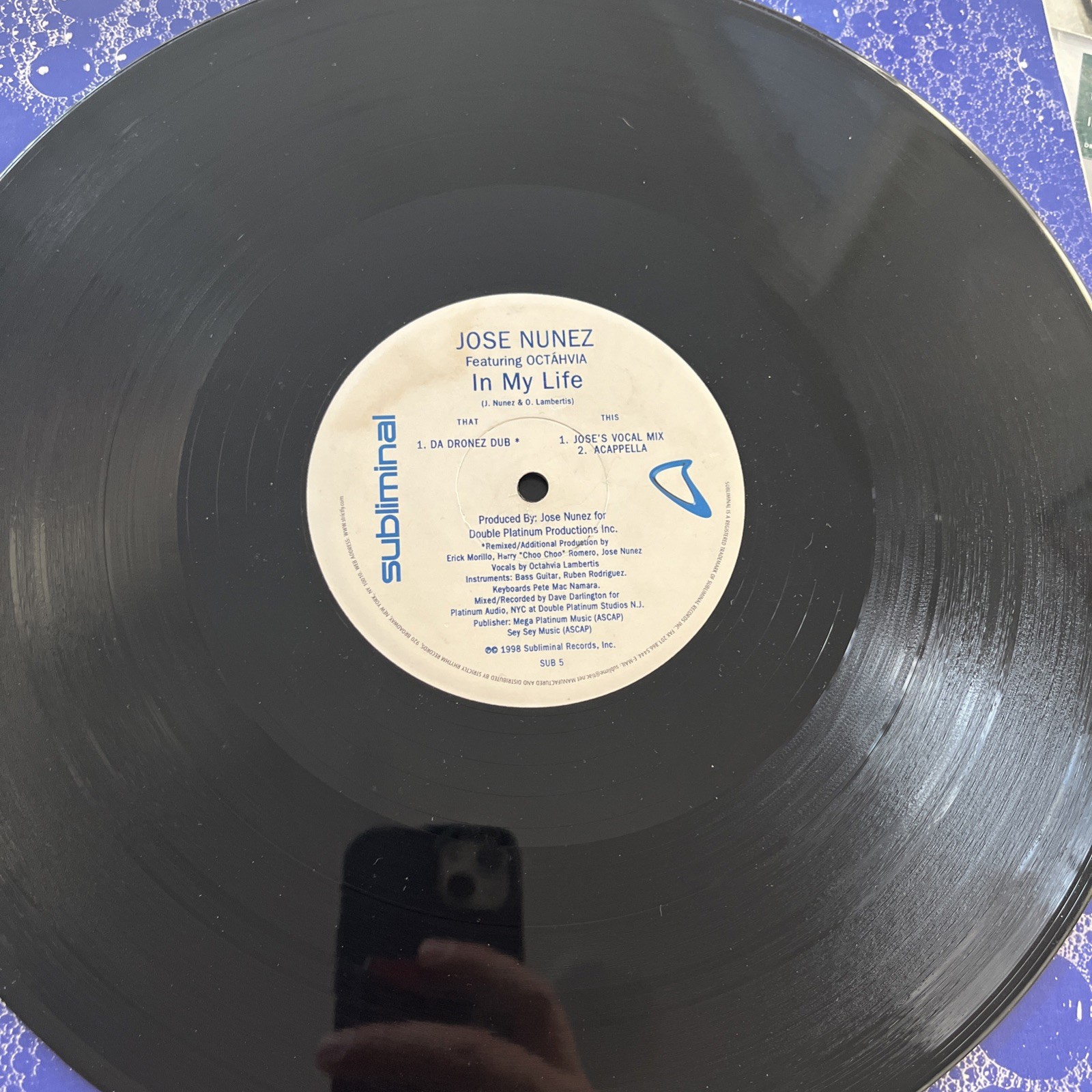Jose Nunez Octahvia In My Life 12” Single 