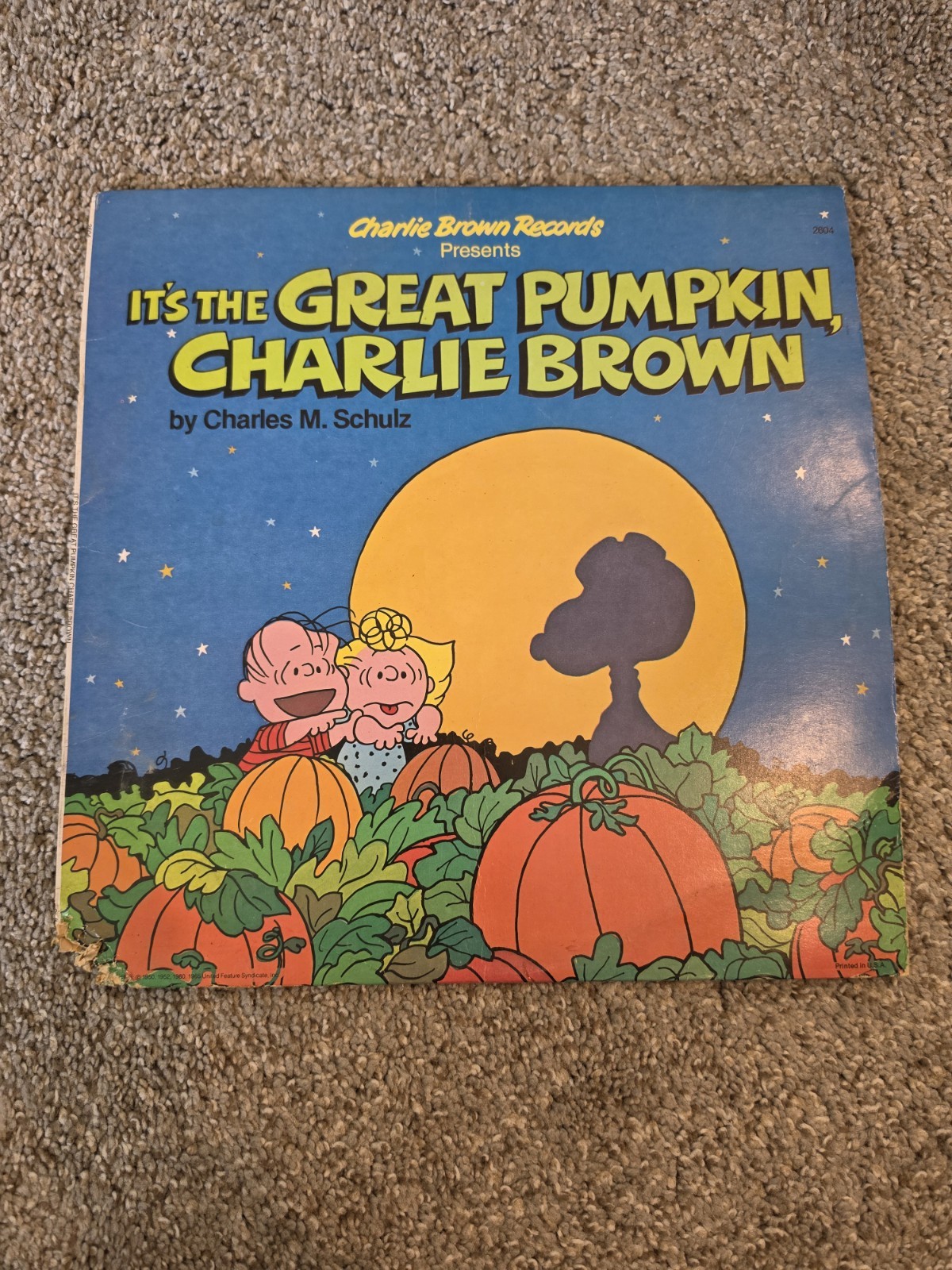 IT’S THE GREAT PUMPKIN CHARLIE BROWN Org RARE 1978 Vinyl CHARLES M. SCHULZ 1978