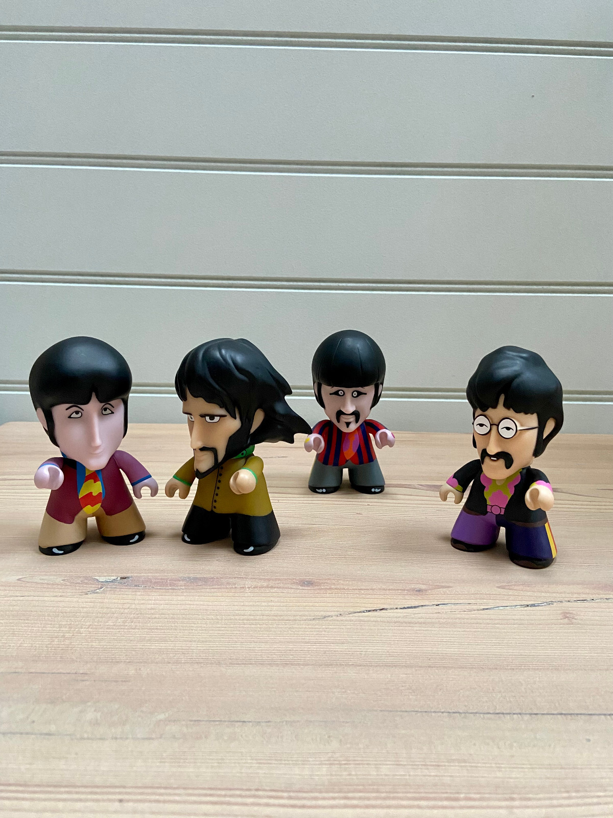 The Beatles TITANS 4.5” Yellow Submarine Figures: John, Paul, George & Ringo