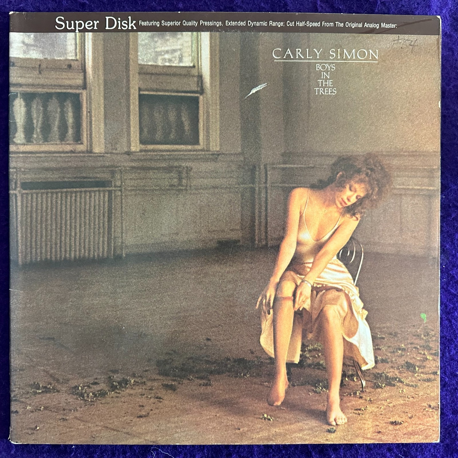 EX+ Tested SUPER DISK ~ CARLY SIMON Boys in the Trees \'80 DIRECT DISK 1/2 Speed