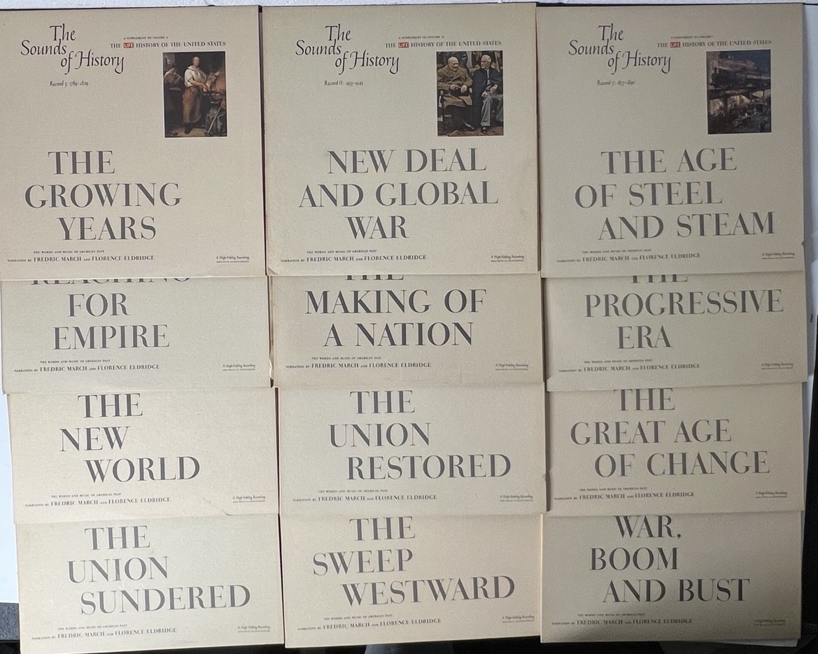 Vintage 1963 LIFE The Sounds of History Vinyl LP Records Lot of 12