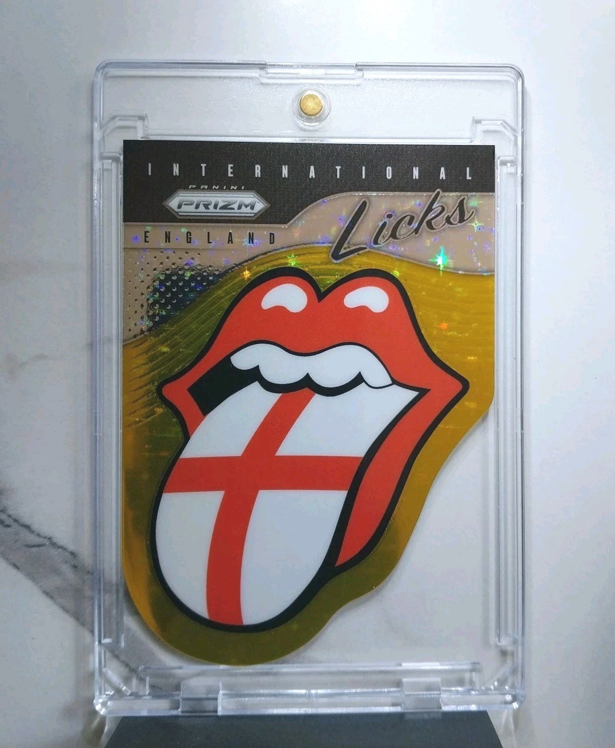 2025 Prizm The Rolling Stones International Licks Die-Cut England  Gold 1 /10  