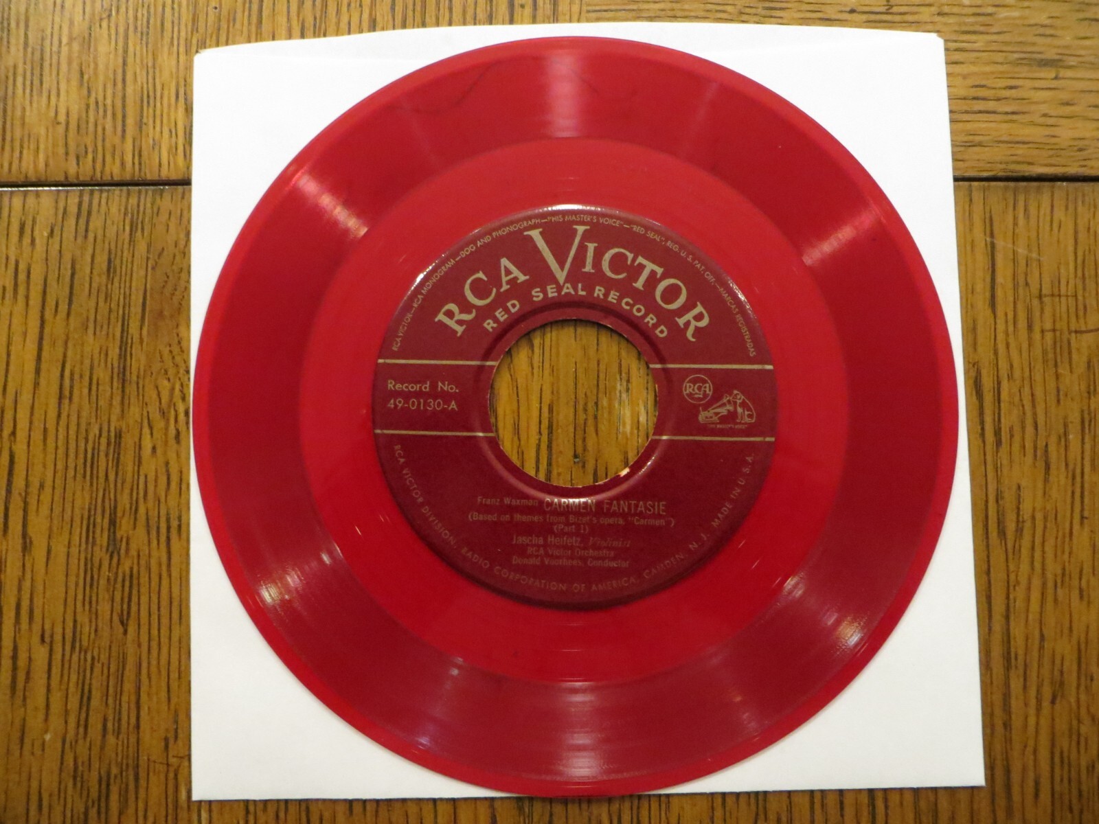 Jascha Heifetz – Carmen Fantasie - RCA Victor 49-0130 7\