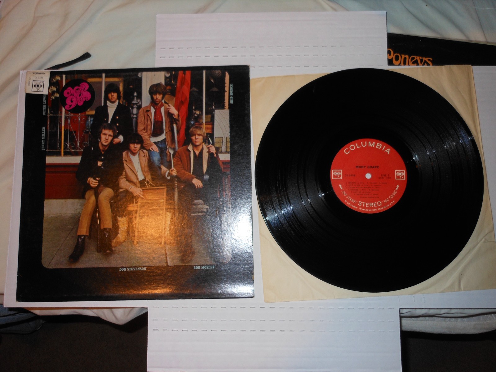 MOBY GRAPE - SELF-TITLED - ORIGINAL COLUMBIA LP -MIDDLE FINGER COVER  NICE VG++