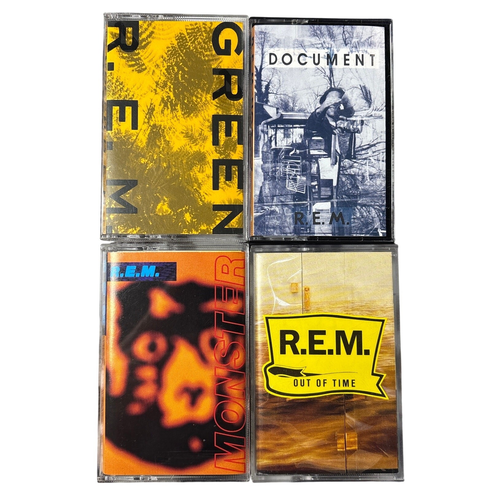 Vtg R.E.M. cassette tape album bundle Monster Green Document Out of Time