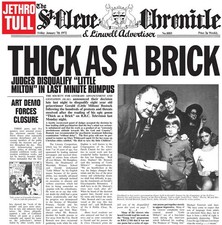 Jethro Tull - Thick As a Brick [New Vinyl LP] 180 Gram picture