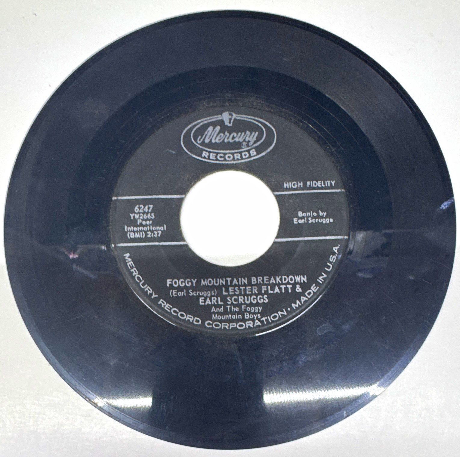 Lester Flatt & Earl Scruggs Foggy Mountain Breakdown Mercury 6247 7
