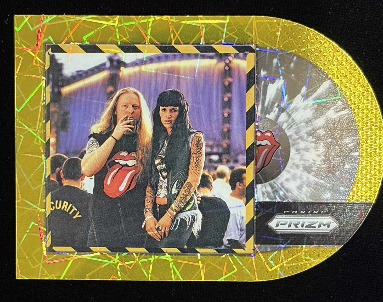 2025 Panini Prizm - The Rolling Stones Album #38- Gold Laser Serial# 05/10