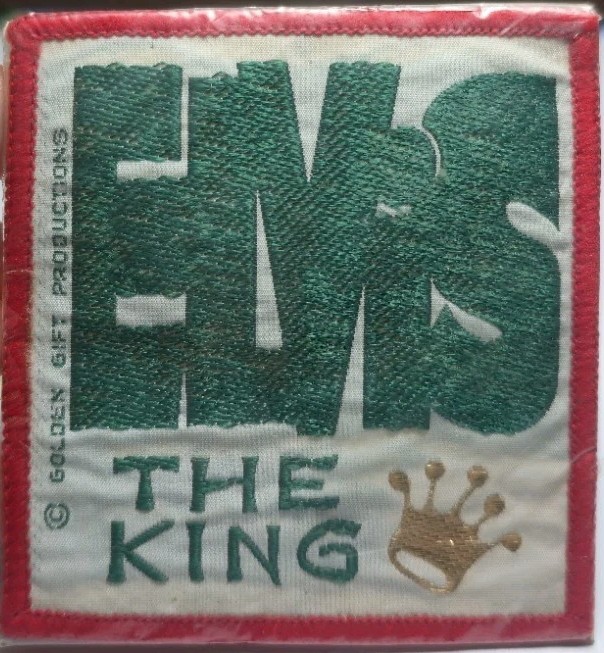 Vintage 1970s Elvis Presley “The King” Sew On Patch NOS Golden Gift Productions