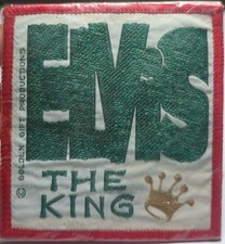 Vintage 1970s Elvis Presley “The King” Sew On Patch NOS Golden Gift Productions picture