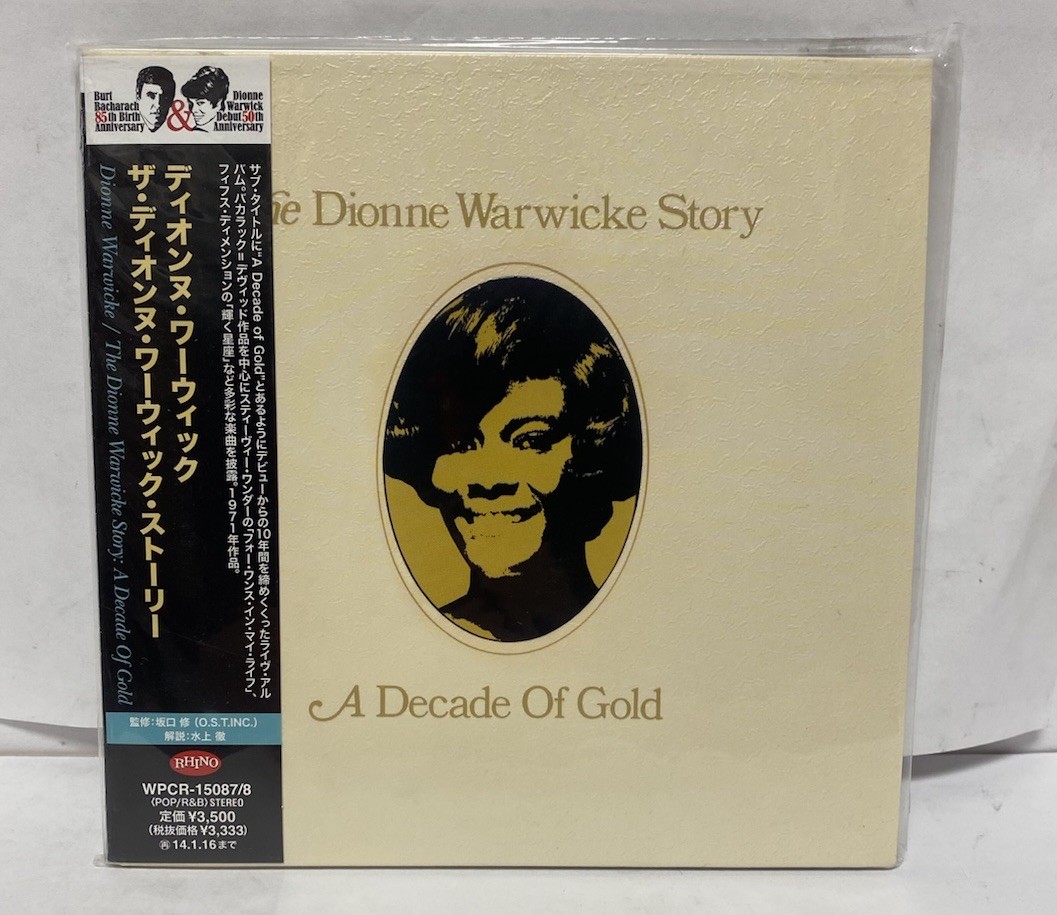 The Dionne Warwick Story A Decade Of Gold Japan CD 2013 NM WPCR-15087/8