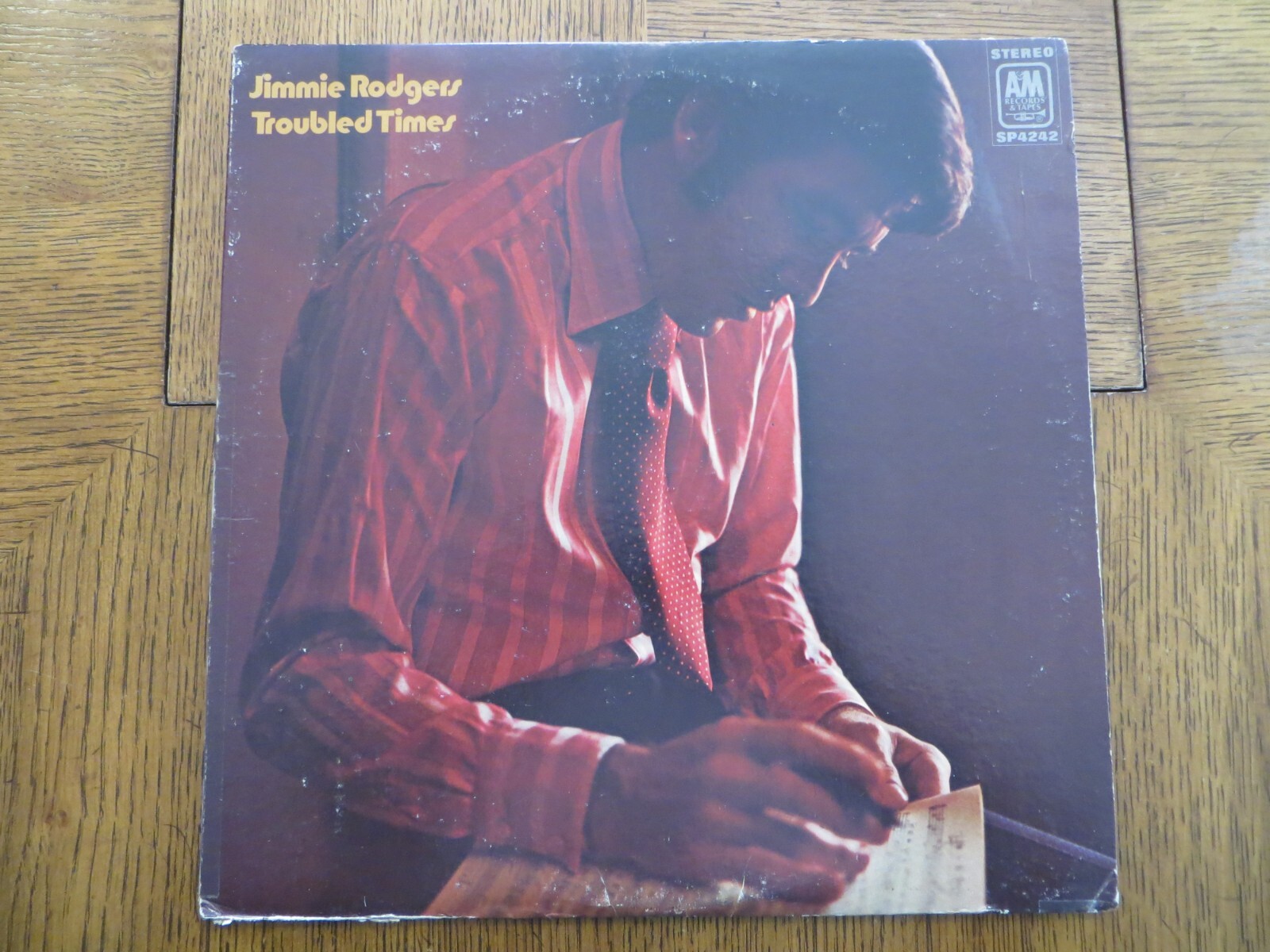 Jimmie Rodgers – Troubled Times - 1970 - A&M Records SP-4242 Vinyl LP VG/VG