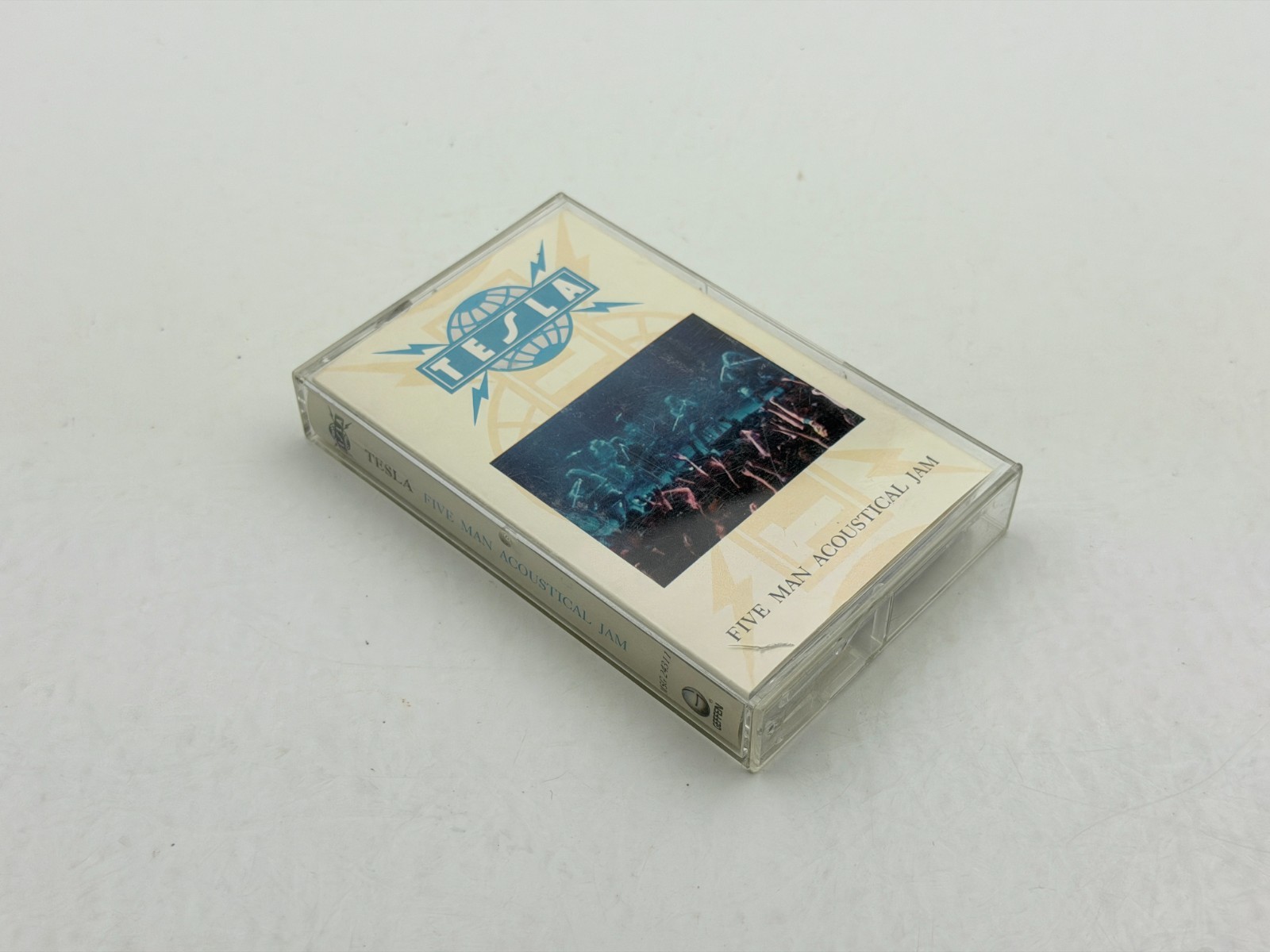 Vintage Tesla Five Man Acoustic Jam Heaven's Trail Truckin' Cassette Tape