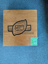 Vintage Franco Wooden Cigar Box Empty Dominican Republic Wood Craft Guitar Case picture
