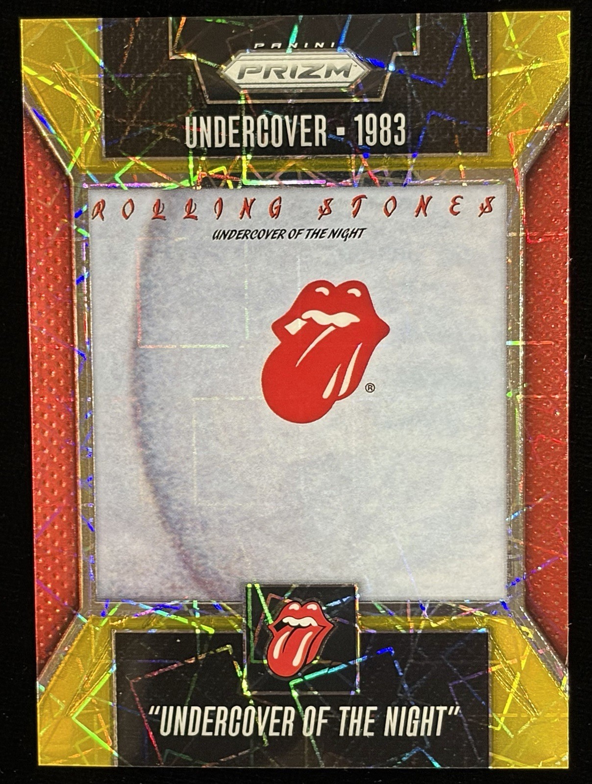 2025 Panini Prizm The Rolling Stones Undercover Of The Night 27- Gold Laser 5/10