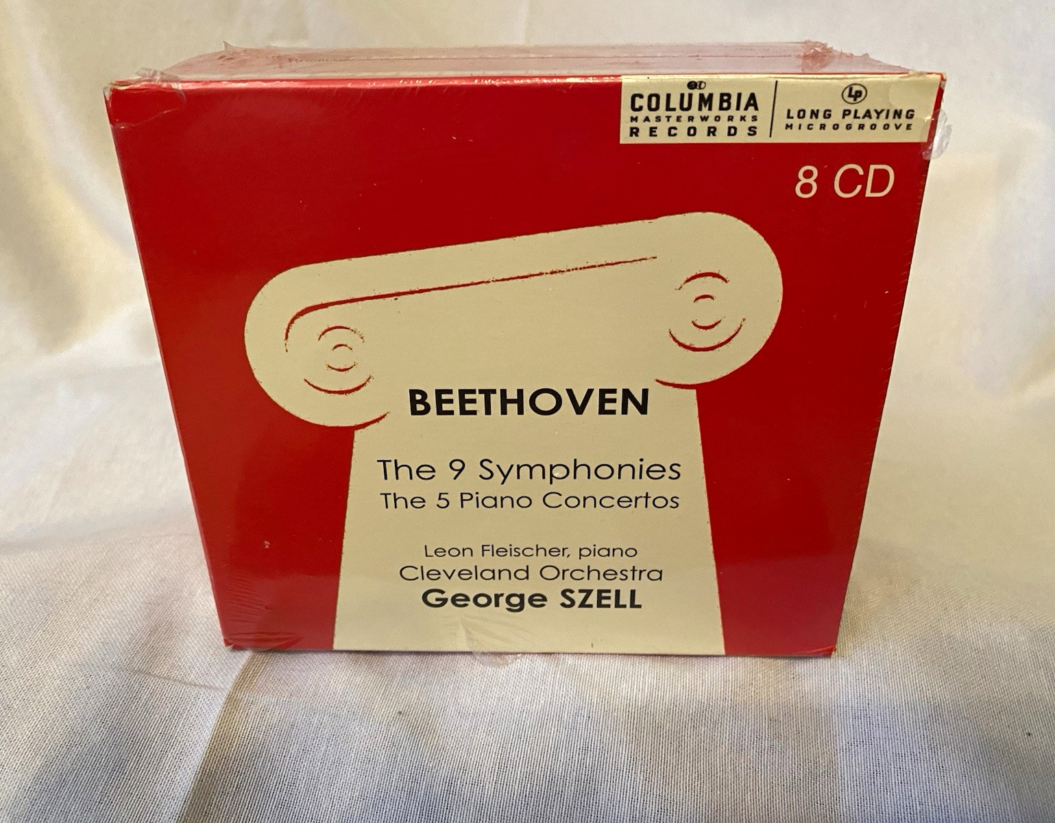 Columbia Beethoven 9 Symphonies & 5 Piano Concertos Szell Fleisher 8CD 1963