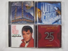 Lot of 4 CD Christmas 1M Elvis Mannheim Steamroller Radio City Ultimate various picture