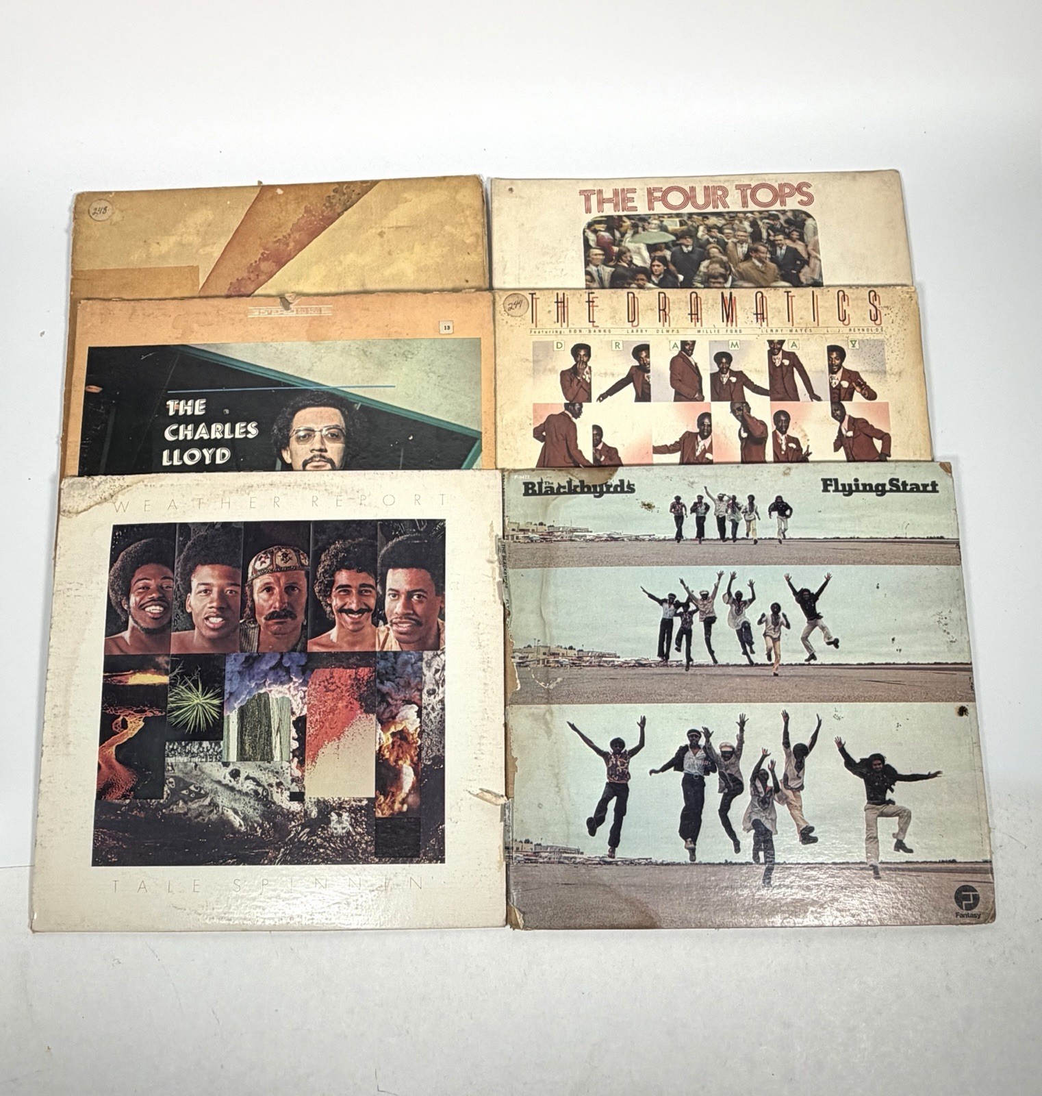 Vintage Soul Funk Jazz Vinyl Records Lot of 6 LPs Stevie Wonder Four Tops