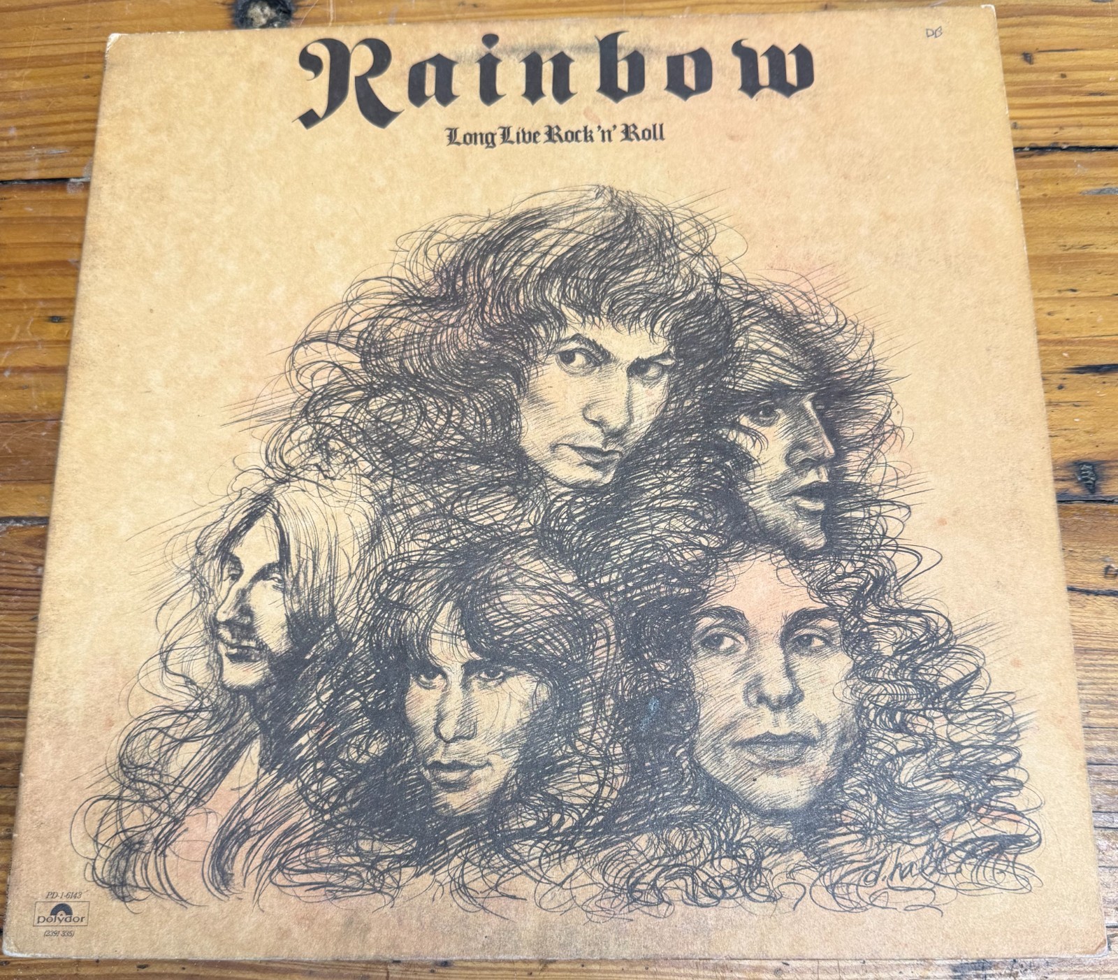 Rainbow Long Live Rock N Roll 1978 Polydor PD-1-6143 Vinyl LP Dio VG