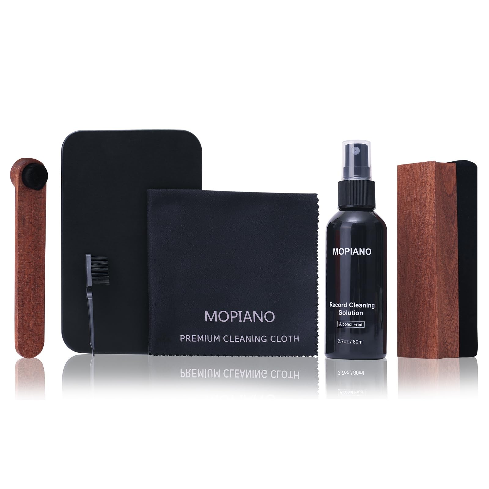 Mopiano Vinyl Record Cleaning Kit|Complete 6-in-1 Cleaner 6 in 1 