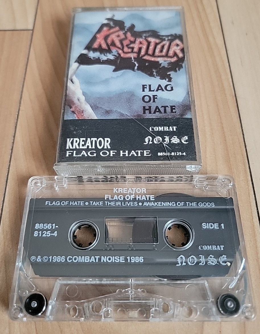 Kreator - Flag of Hate EP - Combat Noise CASSETTE 1986 Metal Tape -- READ