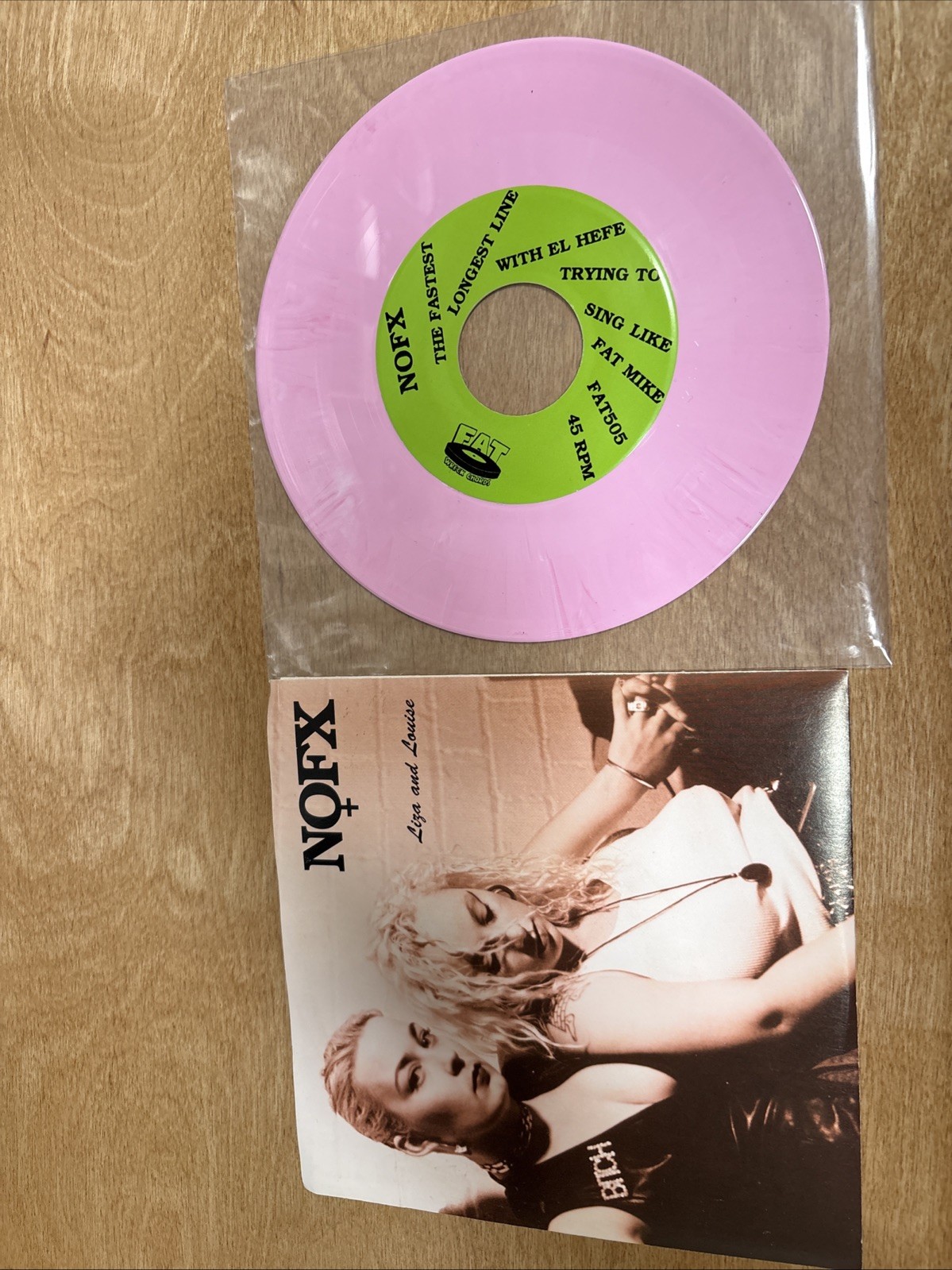 NOFX Liza And Louise 7” Pink Vinyl
