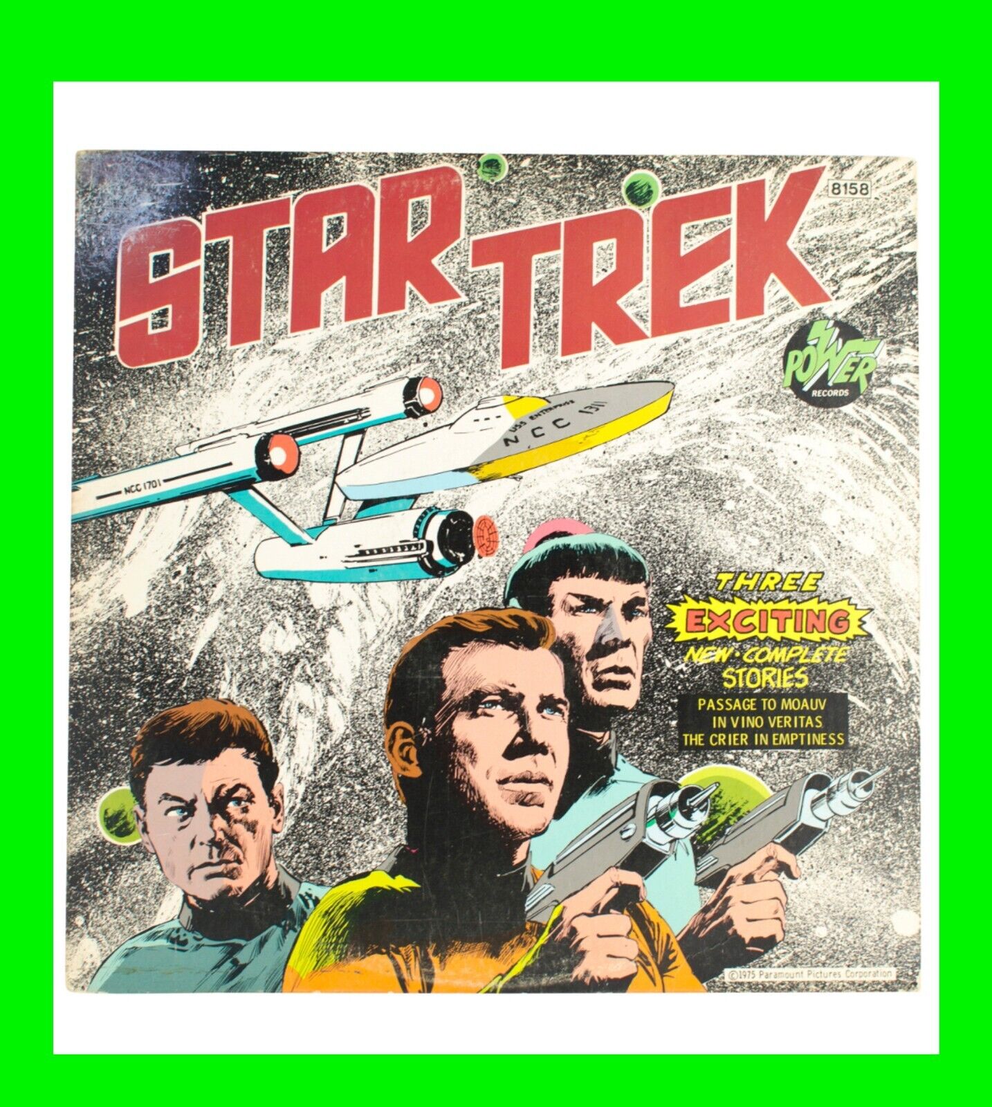 Vintage Star Trek Three Exciting New Complete Stories 1975 LP Record Power 8158