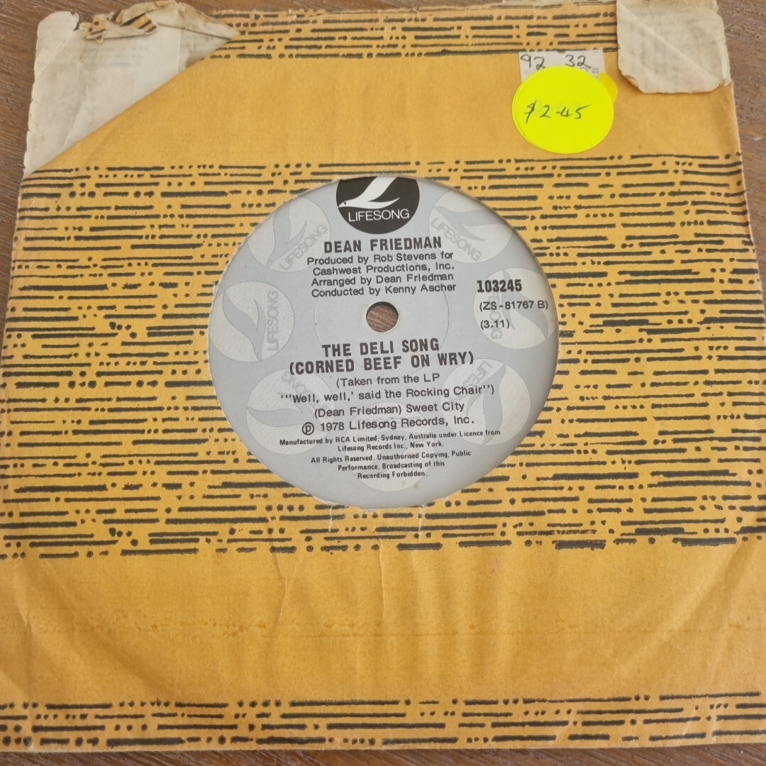 DEAN FRIEDMAN LUCKY STARS - AUSTRALIAN 7\