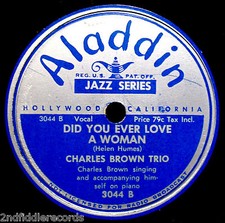 CHARLES BROWN TRIO-Tormented+Did You Ever Love A Woman-BLUES 78-ALADDIN #3044 picture