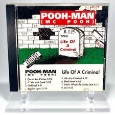 MC Pooh Man Life of a Criminal CD 1992 Jive Records Hip Hop Gansta Rap picture
