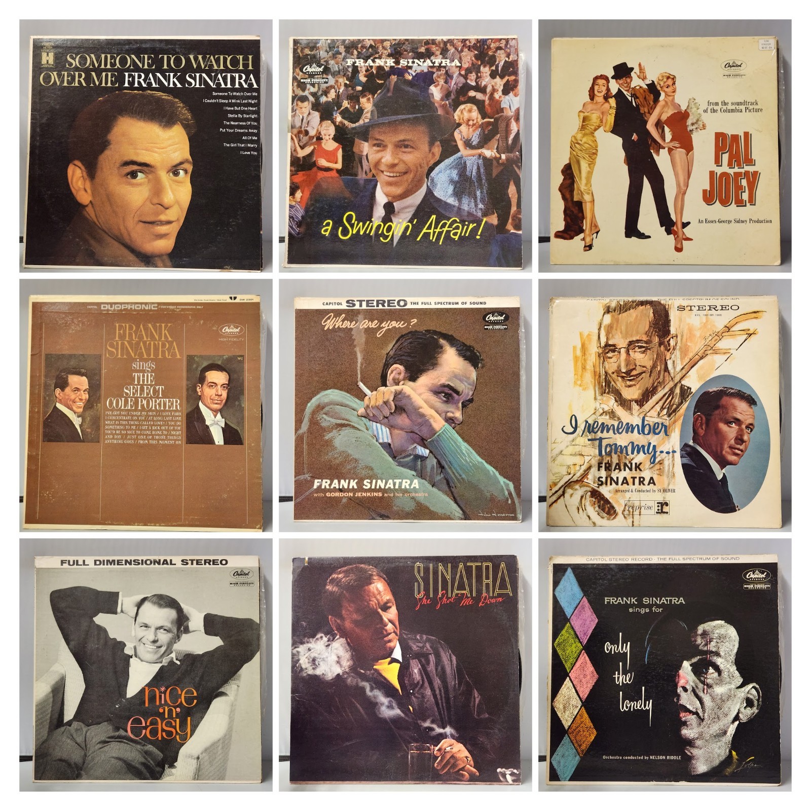 ULTIMATE 16 LP FRANK SINATRA LOT - ONLY LONELY PAL JOEY THIS IS
