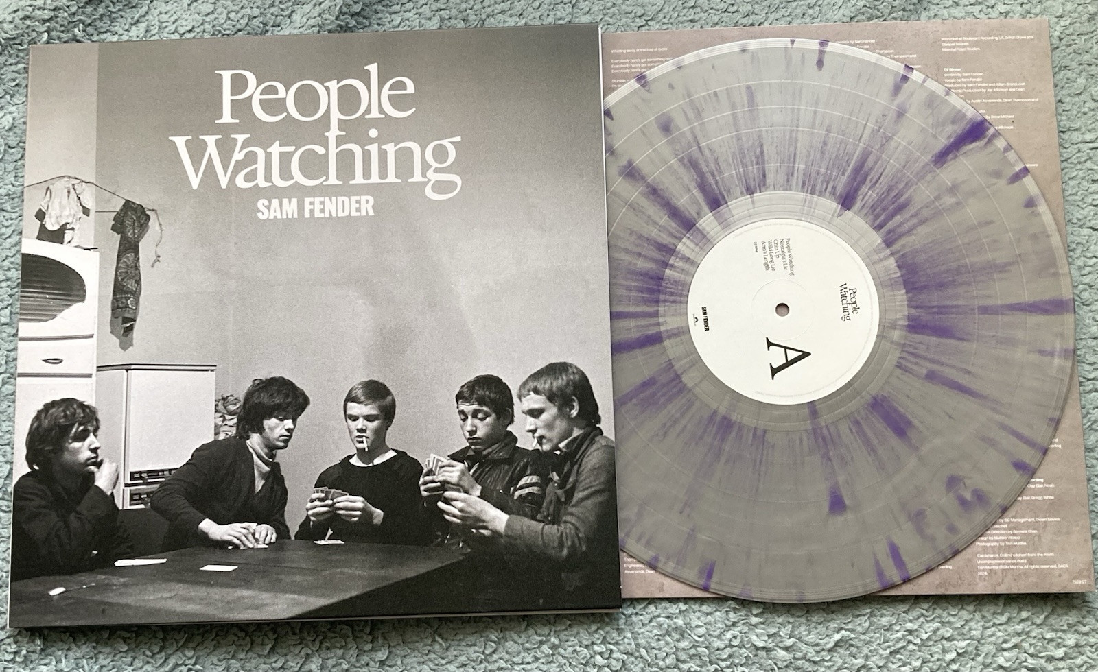 SAM FENDER-People Watching 25/6000 Silver/Purple  Splatter Vinyl  Low Number NEW