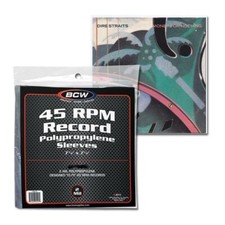 NEW(25 PK) 45 RPM 2mm Vinyl Record Sleeves Protectors Plastic Poly Holders picture