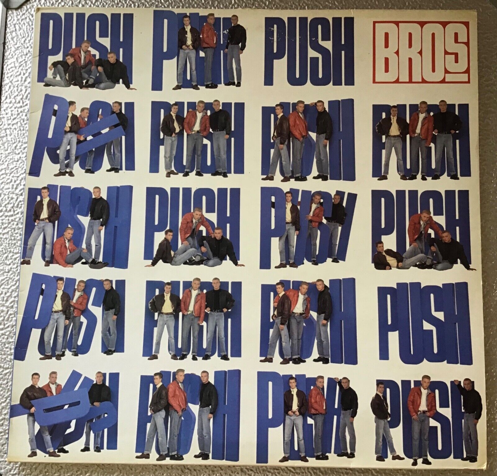 BROS,PUSH,VINTAGE 1st UK PRESS 1988 ALBUM,12” LP33 VINYL RECORD,VG,EXCELLENT