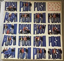 BROS,PUSH,VINTAGE 1st UK PRESS 1988 ALBUM,12” LP33 VINYL RECORD,VG,EXCELLENT picture