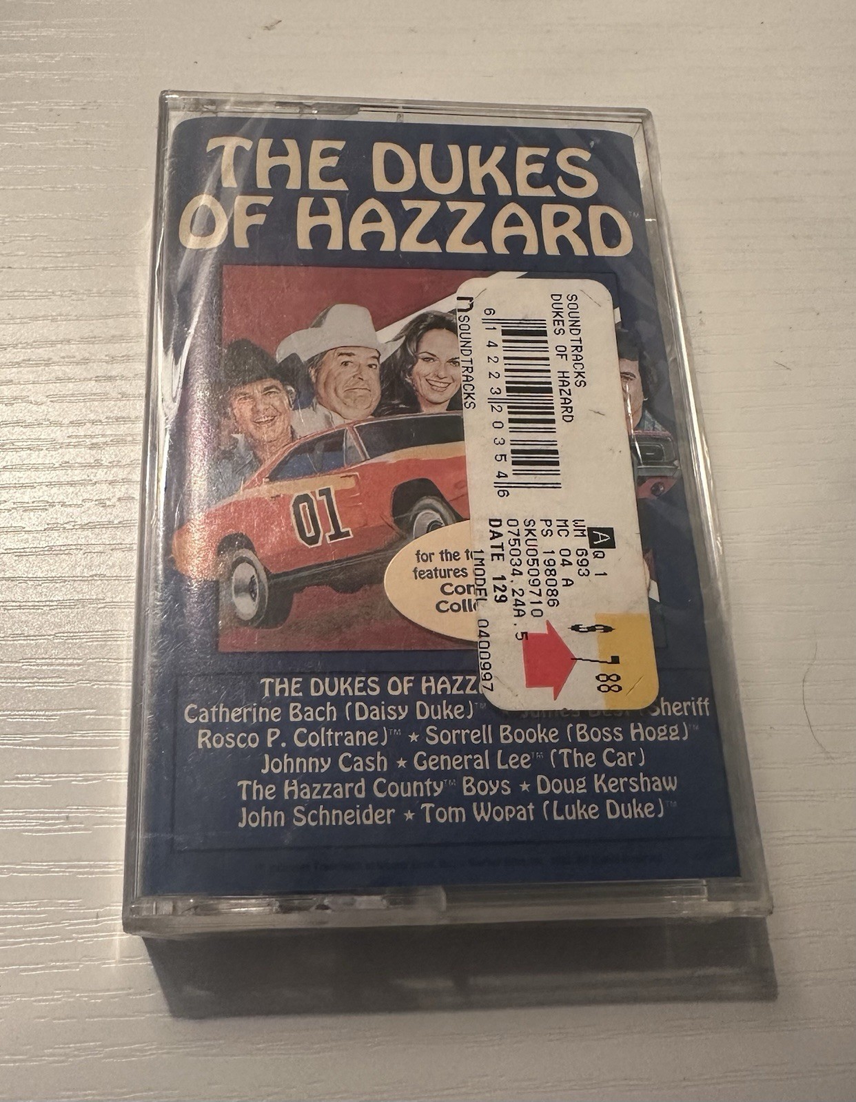 VINTAGE NOS SEALED DUKES OF HAZZARD SOUNDTRACK CASSETTE TAPE 1981 WARNER BROS