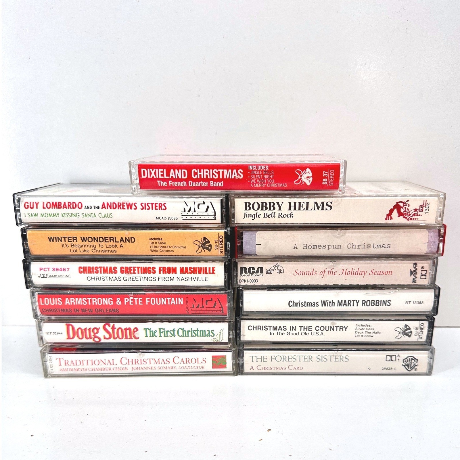 Various Artists Christmas Cassette Tape Lot Holiday Music Country Dixieland